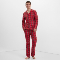 Пижама мужская KAFTAN "Клетка" размер 50