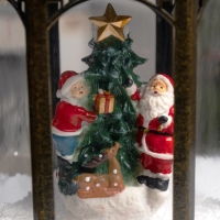 Светодиодная фигура «Фонарь с Дедом Морозом» 20 × 27 × 20 см, пластик, батарейки ААх3 (не в комплекте), USB, свечение белое Светодиодная фигура «Фонарь с Дедом Морозом» 20 × 27 × 20 см, пластик, батарейки ААх3 (не в комплекте), USB, свечение белое