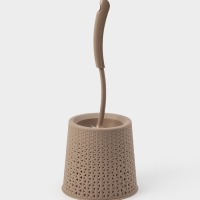 Ёршик для унитаза &laquo;Практик. Ротанг&raquo;, 14&times;14&times;40 см, с подставкой, МИКС