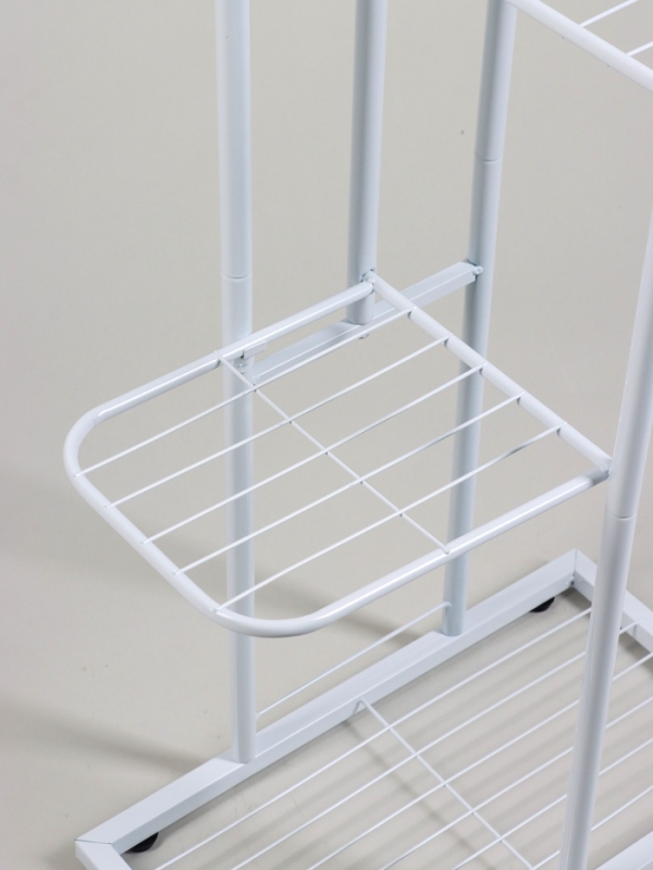 Подставка для цветов Greengo, 4 полки, 43 &times; 22 &times; 82 см, напольная, металл, белая