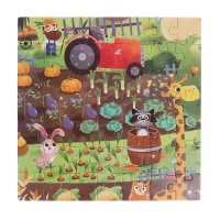 Пазлы 4 в 1 &laquo;День на ферме&raquo;, 25, 36, 49, 64 элемента