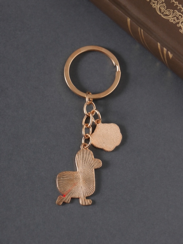 Брелок металл, эмаль "Утка и яйцо" 9 см