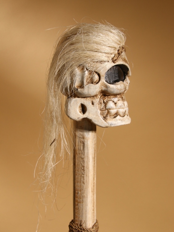 Посох "Череп" 160 см, дерево