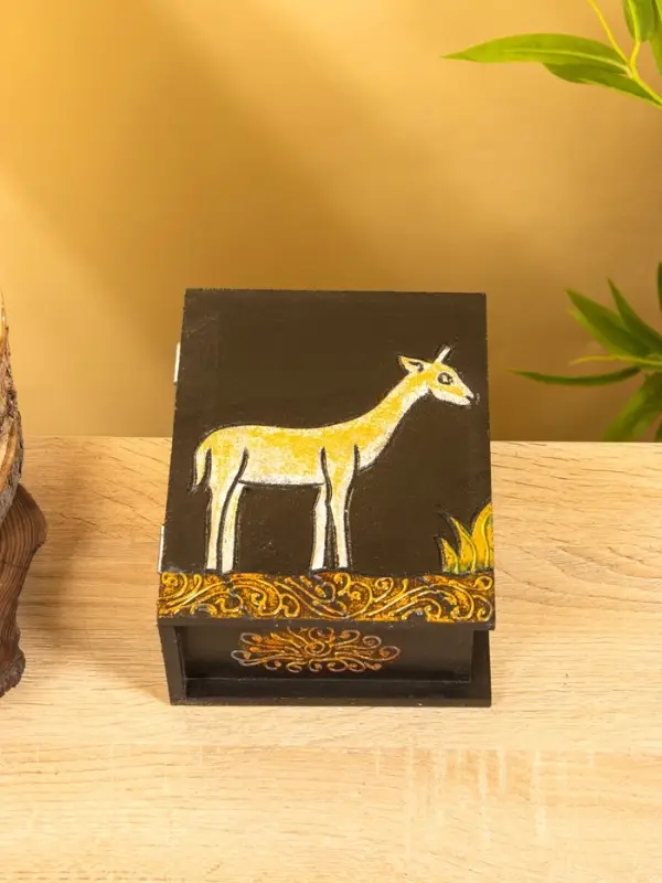Шкатулка "Жираф" 19х15х7 см, МДФ