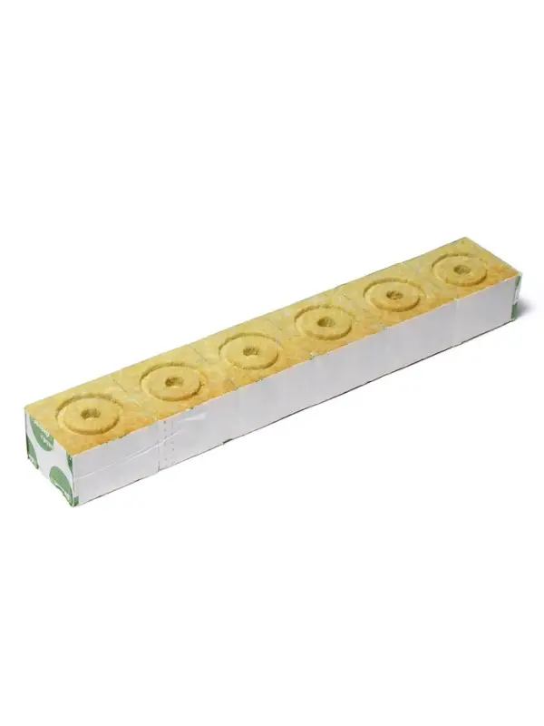 Субстрат минераловатный &laquo;Эковер&raquo;, в кубе, для рассады и гидропоники, отверстие 20&times;15 мм, 10&times;10&times;6.5 см