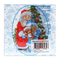 Салфетки новогодние бумажные Desna Design &laquo;Дед Мороз и Снегурочка&raquo;, 1 слой, 24x24 см, 40 шт