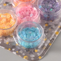 Глиттер "Пудра и цветочки" неон набор 5х6 гр и 5х5 гр 21,4х9,3 см Глиттер "Пудра и цветочки" неон набор 5х6 гр и 5х5 гр 21,4х9,3 см