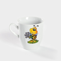 Кружка детская Добрушский завод &laquo;Пчёлы&raquo;, 250 мл, фарфор, белая, рисунок МИКС