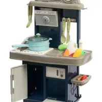 Игровой набор" Кухня" 22 предмета, вода из крана, 46 см