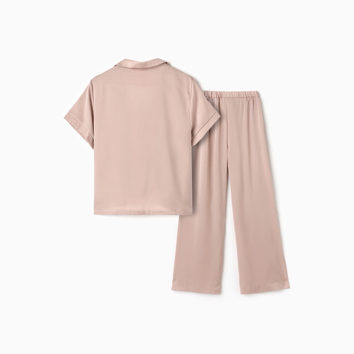 Пижама женская (рубашка и брюки) KAFTAN р. 44-46, пудровый Пижама женская (рубашка и брюки) KAFTAN р. 44-46, пудровый