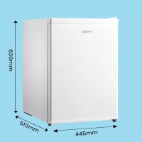 Холодильник RCD98WH1R, LED, GMCC, 66 л, однокамерный, белый