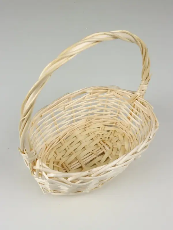 Набор корзин  (ива): 36x28xH13xHH36; 31x23xH12xHH31; 25x18xH10xHH26, 3 шт. Выбеленный