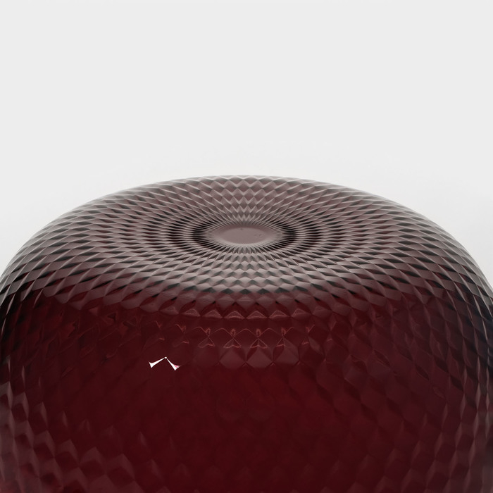 Салатник стеклянный &laquo;Идиллия&raquo;, d=23 см, цвет лилак