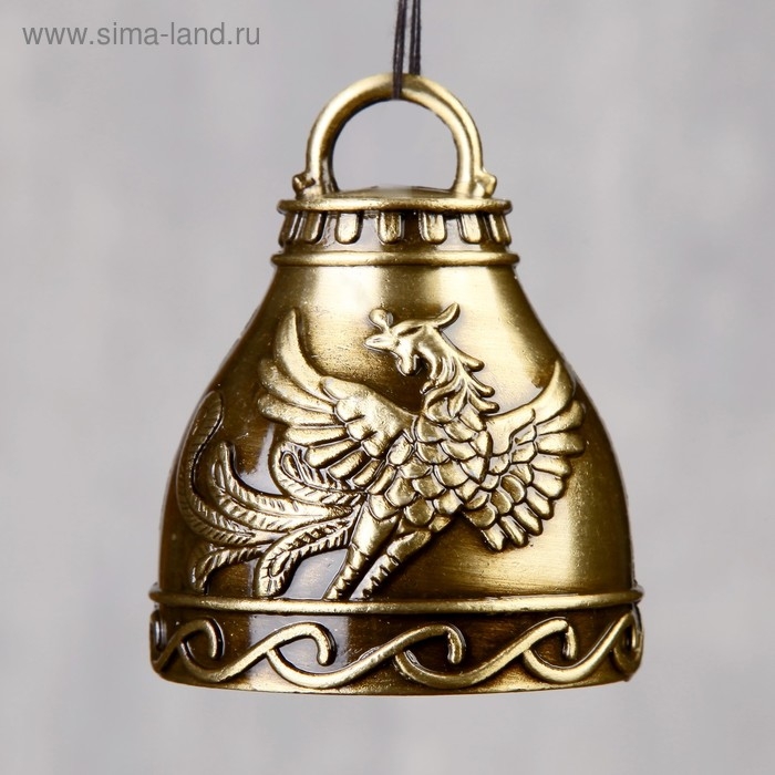 Колокольчик - подвеска металл &laquo;Птица Феникс&raquo;, 6&times;4.8&times;4.8 см