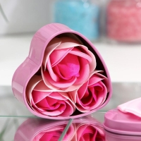 Мыльные розочки, трёхцветные, набор 3 шт.