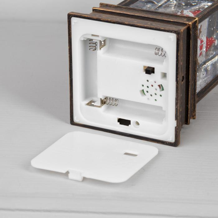 Светодиодная фигура &laquo;Дед Мороз с мешком&raquo; 9 &times; 23 &times; 9 см, пластик, батарейки ААх3 (не в комплекте), USB, свечение тёплое белое