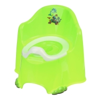 Горшок детский антискользящий &laquo;Комфорт&raquo; с крышкой, съёмная чаша, цвет салатовый