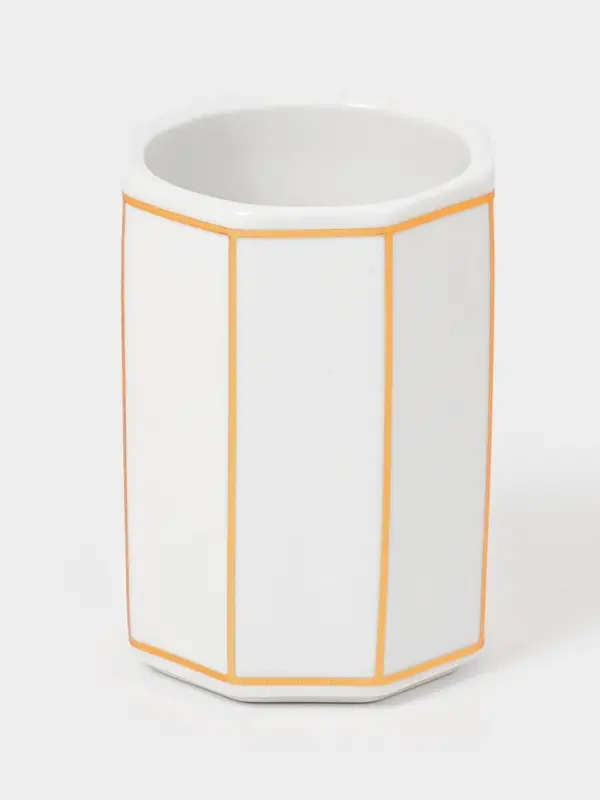 Набор для ванной "Равновесие", 2 предмета (дозатор для мыла, стакан), цвет белый