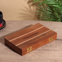 Нарды 24,5х15х3,5 см, дерево шишам, латунь