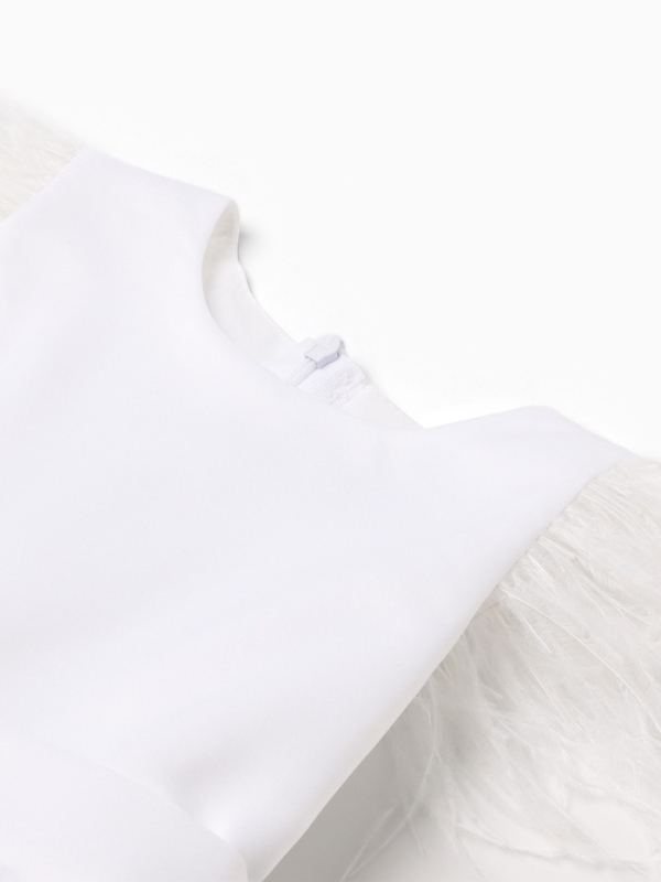 Платье нарядное детское KAFTAN, р.30 (98-104 см), белый