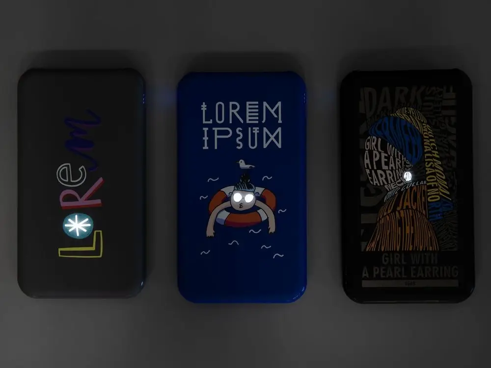 Аккумулятор Uniscend Starry с подсветкой, 5000 мАч, черный