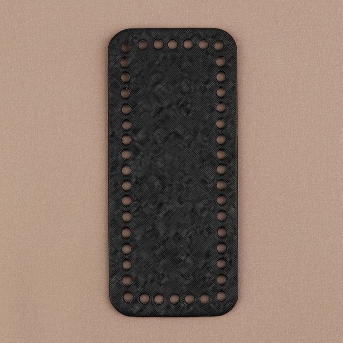 Донце для сумки, прямоугольное, 18 &times; 8 &times; 0,3 см, цвет чёрный