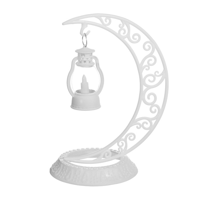 Ночник Ночник "Ночной фонарь" LED от батареек 3хAG10 белый 12х19х25 см