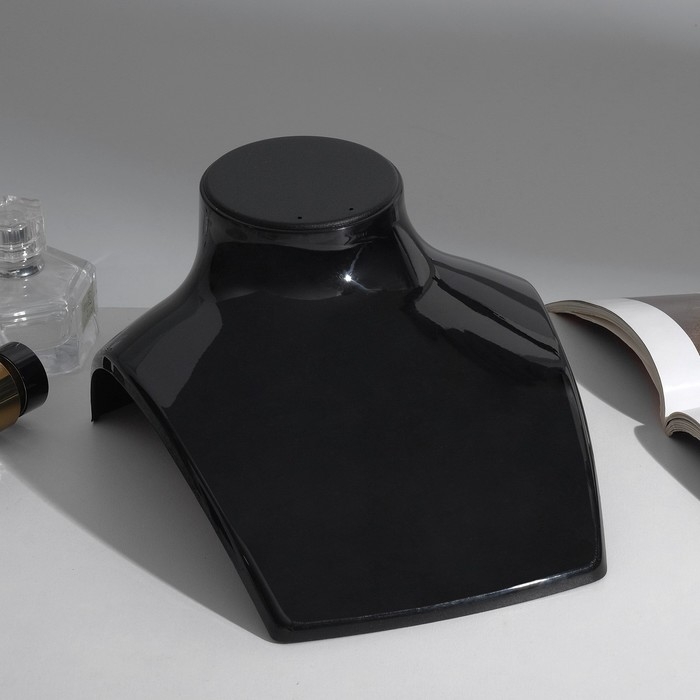 Бюст для украшений, 19,5&times;9,8&times;16 см, цвет чёрный