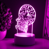 Светильник "Волк" LED белый 12х9,5х16 см RISALUX