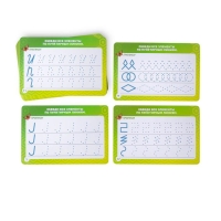 Развивающий набор пиши-стирай &laquo;Учимся писать элементы букв и цифр&raquo;, 20 карт