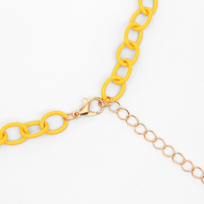 Чокер &laquo;Цепь&raquo; мультики, цвет жёлтый, L=37 см