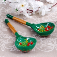 Ложка &laquo;Зеленушка&raquo;, столовая, 19&times;6 см, хохлома, микс