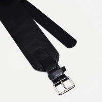 Ремень женский, ширина 6.7 см, пряжка металл, цвет чёрный