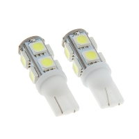 Автолампа светодиодная Cartage, T10 W5W, 12 В, 9 SMD-5050, набор 2 шт Автолампа светодиодная Cartage, T10 W5W, 12 В, 9 SMD-5050, набор 2 шт
