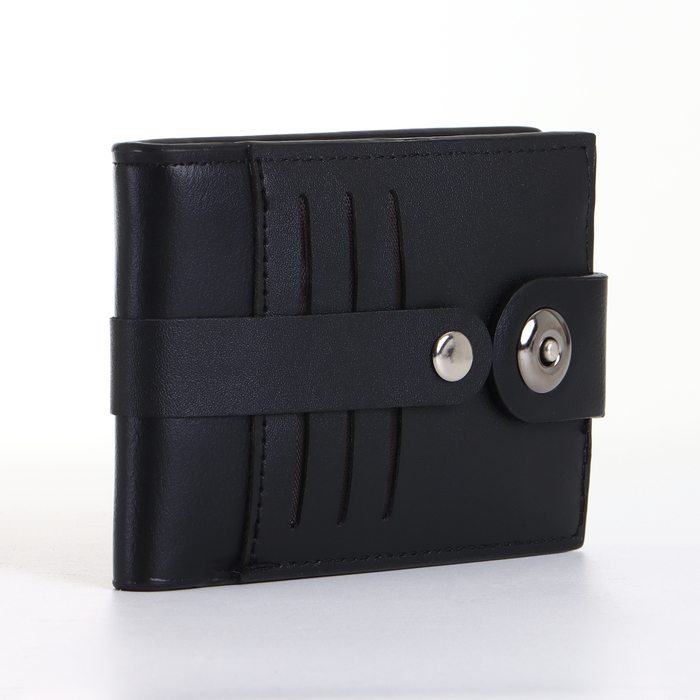 Портмоне мужское на магните, цвет чёрный Портмоне мужское на магните, цвет чёрный