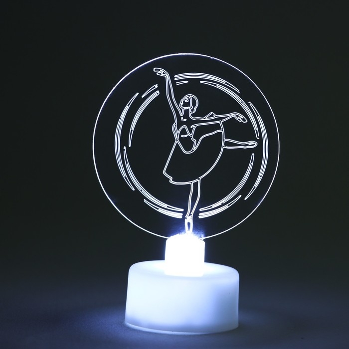 Мини - светильник новогодний на Новый Год &laquo;Новогодняя коллекция:Балерина&raquo;, на Новый год, диаметр 6 см, модель E-33