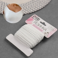 Резинка ажурная бельевая, 13 мм, 10 &plusmn; 1 м, цвет белый