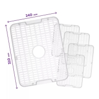 Сушилка для овощей и фруктов Kitfort КТ-1957, 450 Вт, 5 ярусов, таймер, серебристо-чёрная Сушилка для овощей и фруктов Kitfort КТ-1957, 450 Вт, 5 ярусов, таймер, серебристо-чёрная