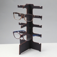 Подставка под очки &laquo;Эко&raquo; 5 мест, 14,5&times;12&times;28см, фанера, цвет темный