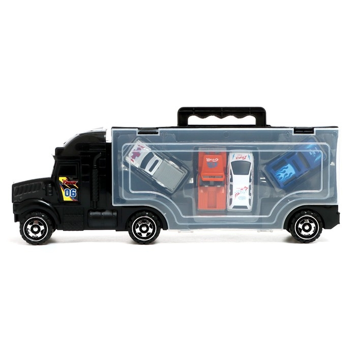 Грузовик &laquo;Автовоз&raquo;, с 4 машинками цвет МИКС