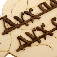 Табличка для бани "Дух парной - дух святой" в виде веника 30х17см Табличка для бани "Дух парной - дух святой" в виде веника 30х17см