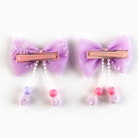 Бантики заколки новогодние &laquo;Самой волшебной девочке&raquo;, на Новый год, набор 2 шт