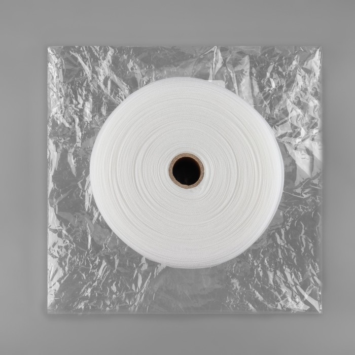 Шторная лента трубная, органза, 10 см, 50 &plusmn; 1 м, цвет прозрачный