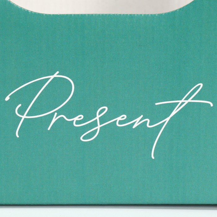 Коробка-переноска для цветов &laquo;Present&raquo;, 17 &times; 12 &times; 32 см