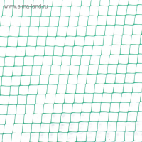 Сетка садовая, 2 &times; 10 м, ячейка ромб 6 &times; 6 мм, от птиц, пластиковая, зелёная, Greengo