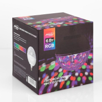 Световой прибор &laquo;Хрустальный шар&raquo; 16 см, Е27, динамик, пульт ДУ, свечение RGB