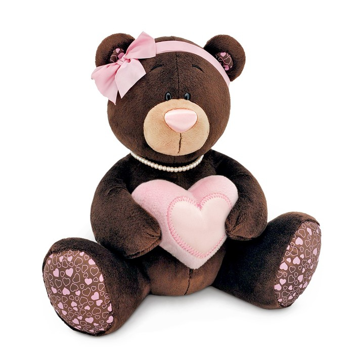 Мягкая игрушка «Медведь Milk», с сердцем, 50 см Мягкая игрушка «Медведь Milk», с сердцем, 50 см