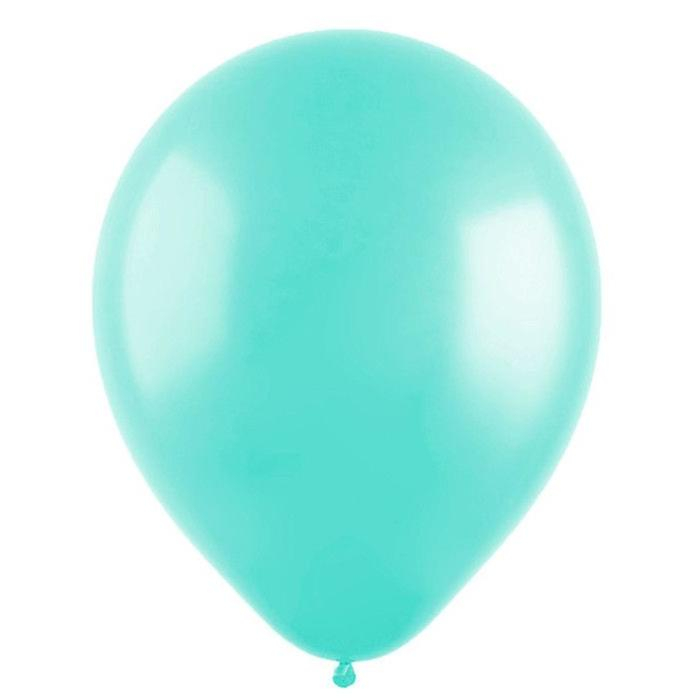 Шар латексный 12", пастель, набор 100 шт., морская волна