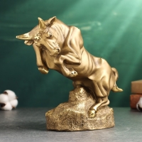 Фигура "Бык на камне" 21х25х9см, бронза