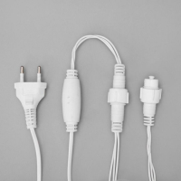 Гирлянда &laquo;Бахрома&raquo; 3 &times; 0.9 м, IP44, УМС, белая нить, 232 LED, свечение мульти, 220 В